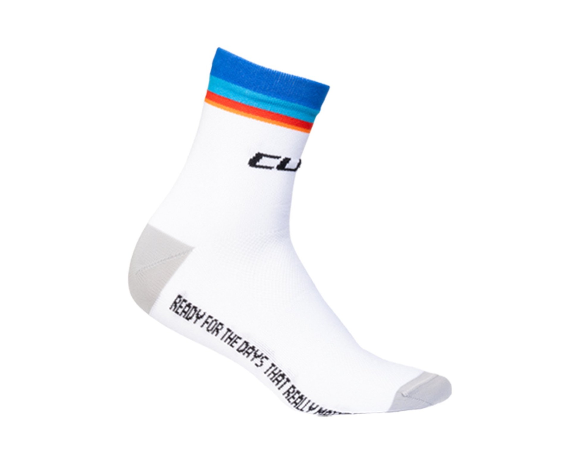 Socke Mid Cut ROAD/XC Teamline white
