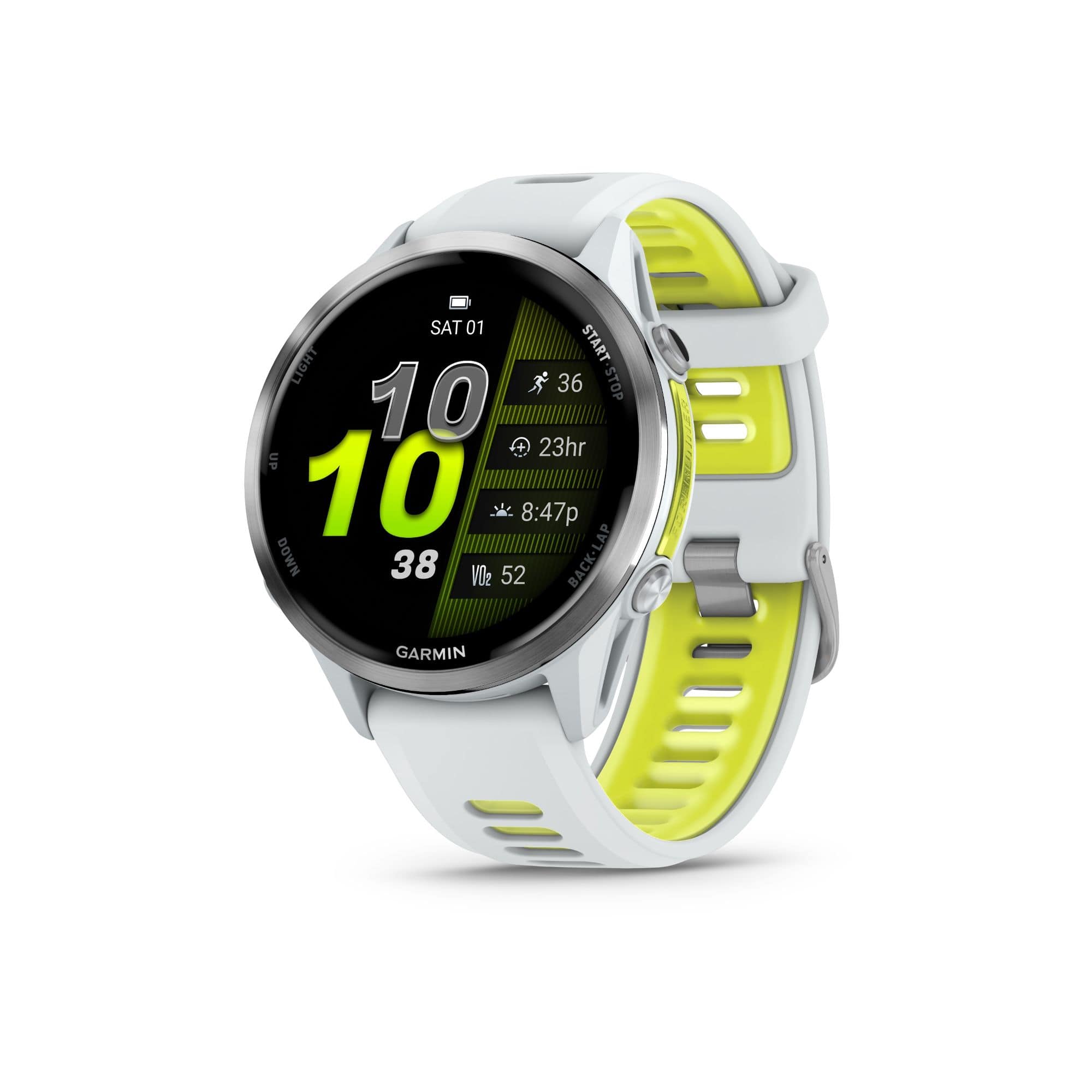 Forerunner® 970 Steinweiss/Titanium Titan, 22mm