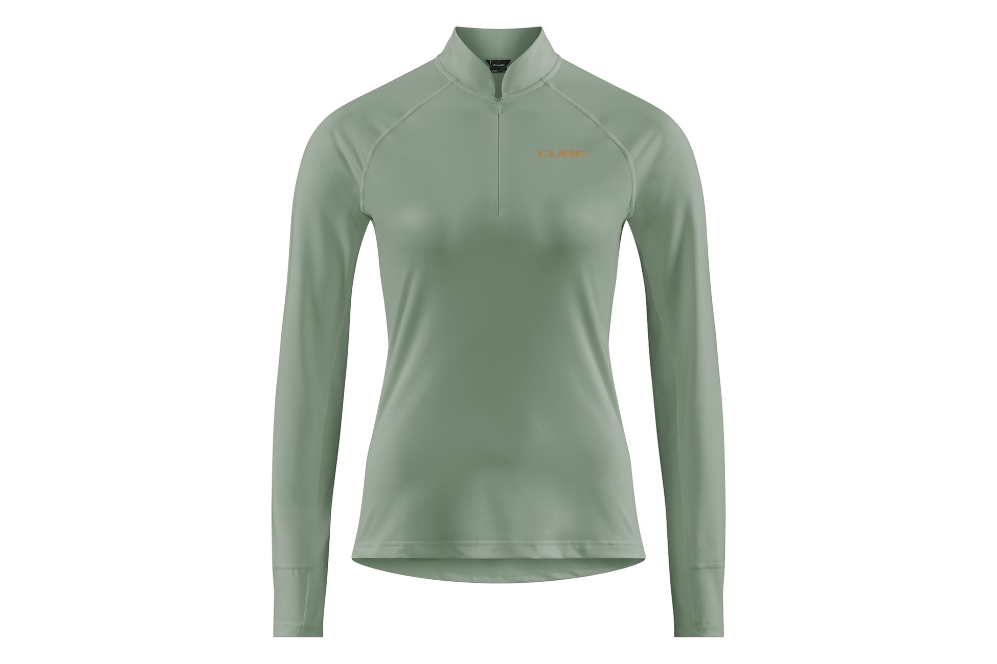 MTB WS Trikot Half Zip langarm green