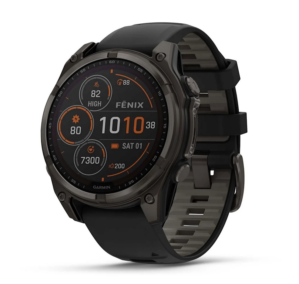 GPS-Sportuhr fēnix 8 51 mm Solar Saphir Graphit/Carbongrau