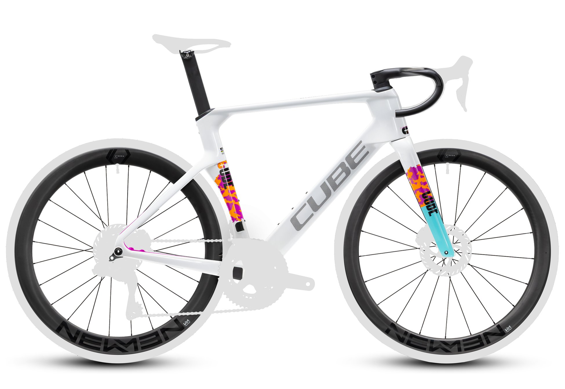 Cube Litening AERO C:68X Frameset graphic´n´white