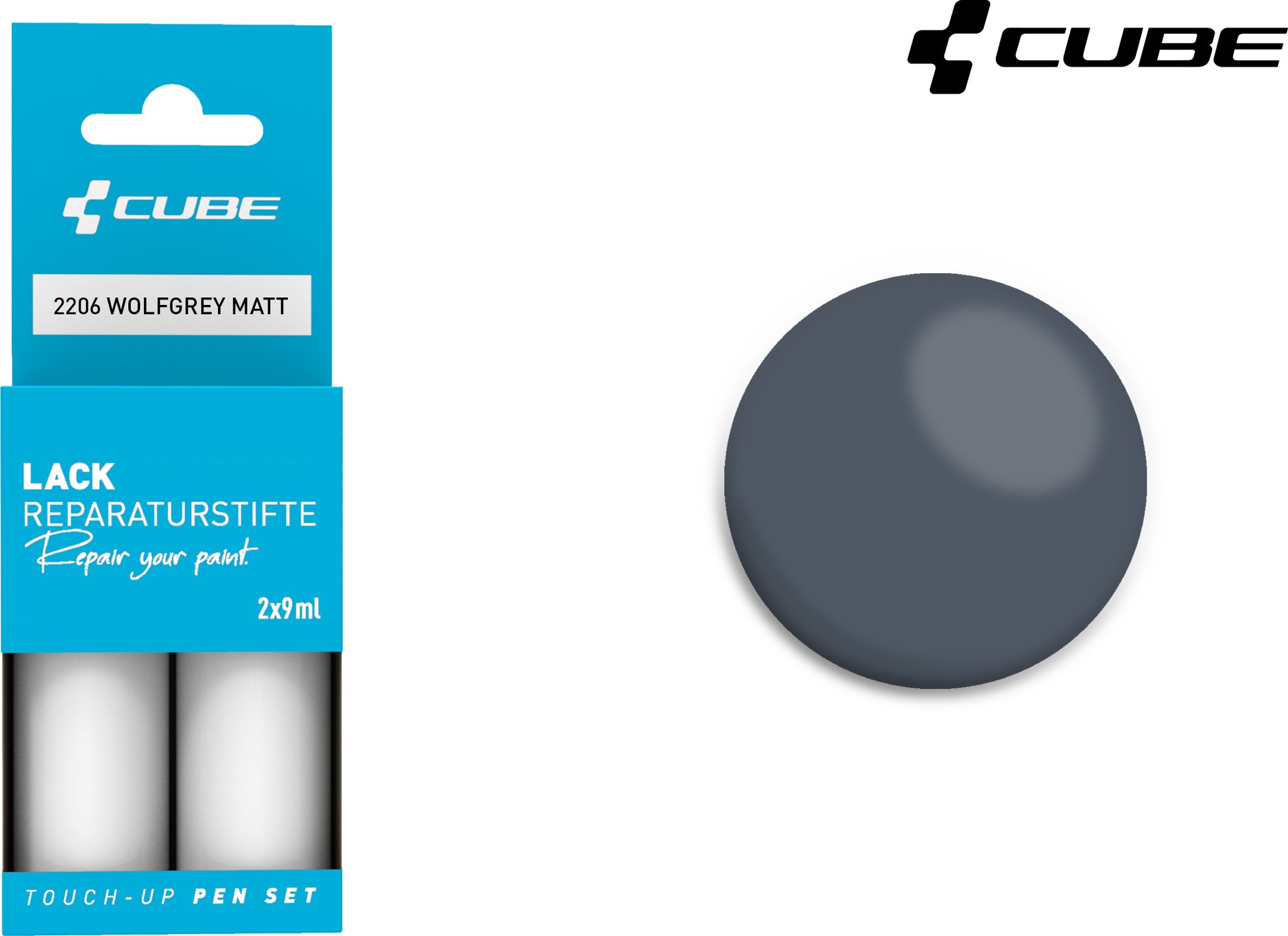 Lackstift Set WOLFGREY matt 2206