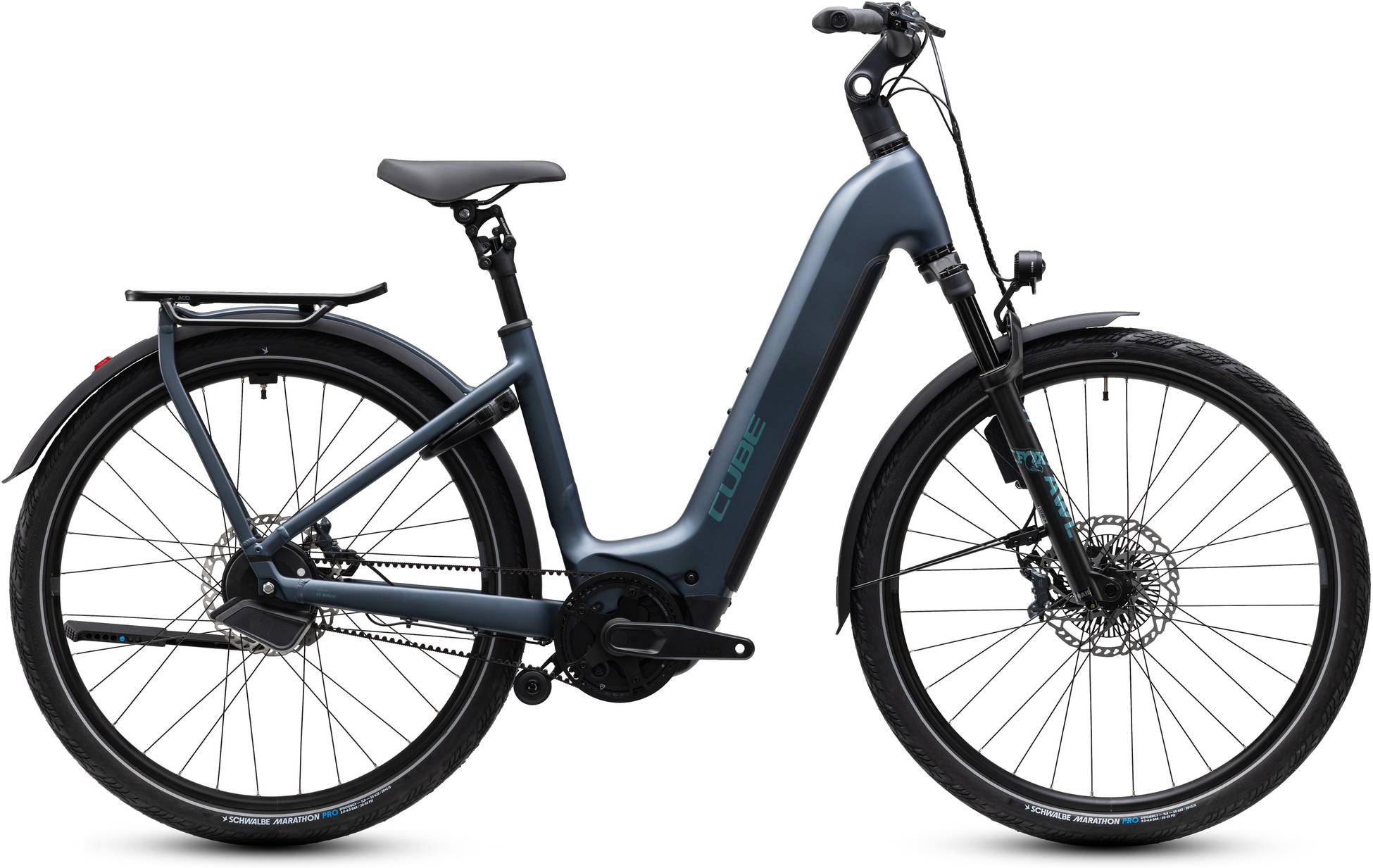 Cube Kathmandu Hybrid Deluxe SLX 800 mineralblue´n´blue Easy Entry