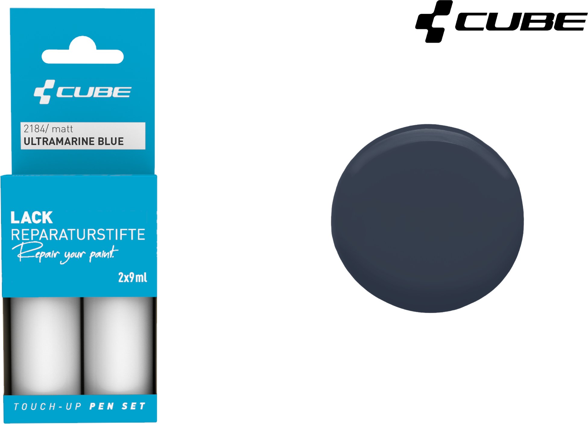Lackstift Set ULTRAMARINE BLUE matt 2184
