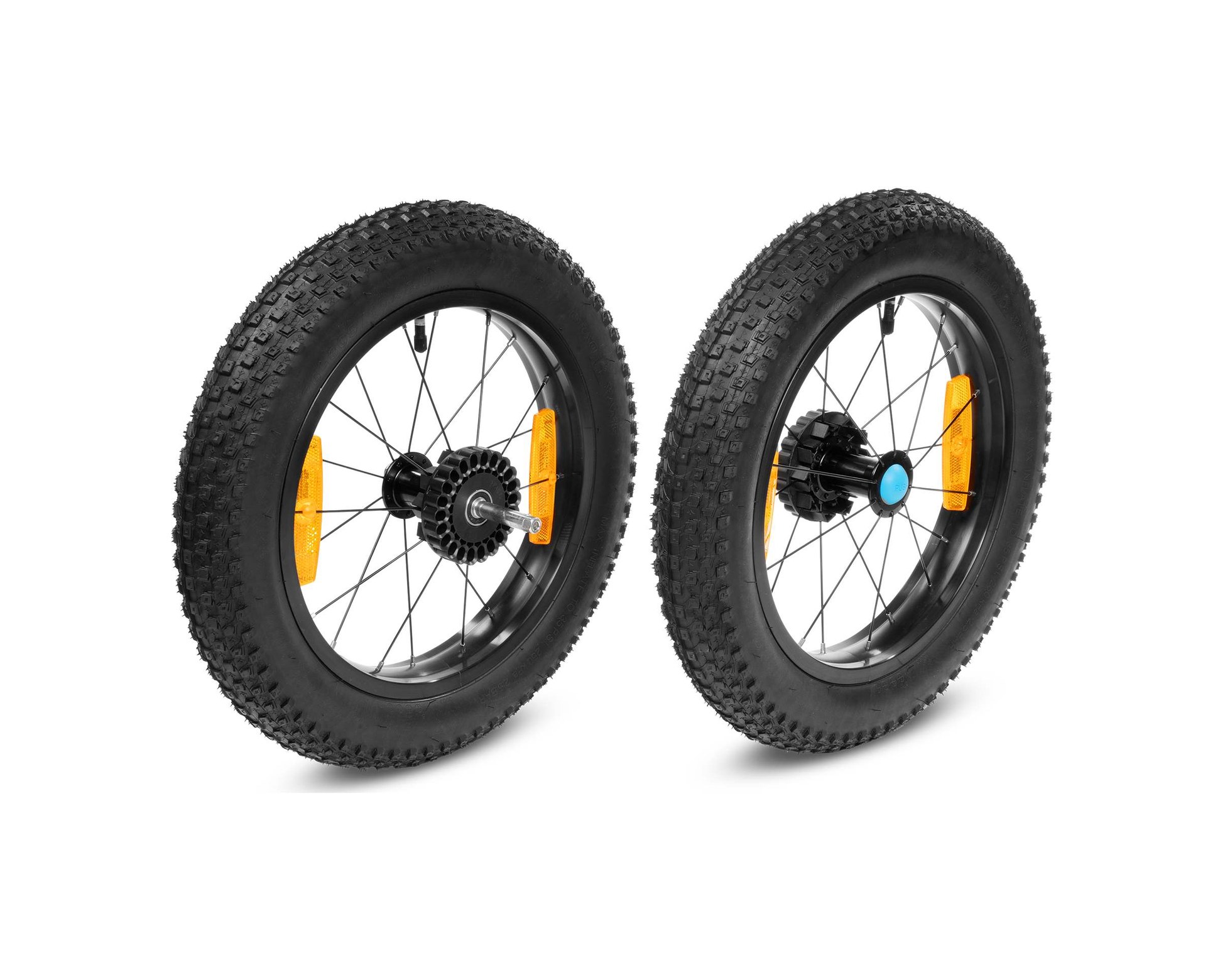 Fat Wheels hinten für Kinder Fahrradanhänger Double