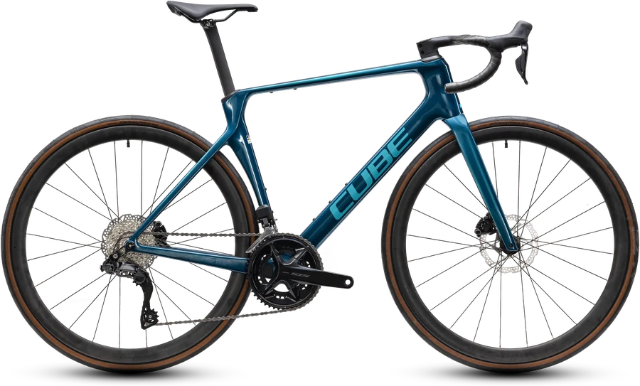 CUBE Agree C:62 ONE 2027 in midnightteal´n´sea, Seitenansicht