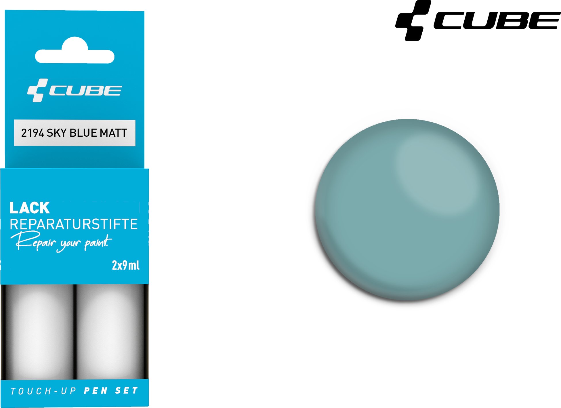 Lackstift Set SKY BLUE matt 2194