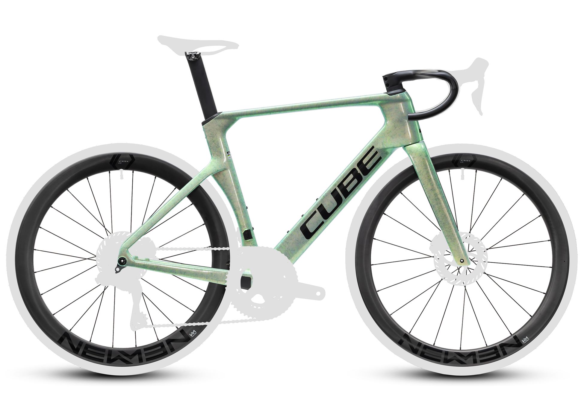 Cube Litening AERO C:68X Frameset genesisfibre´n´black