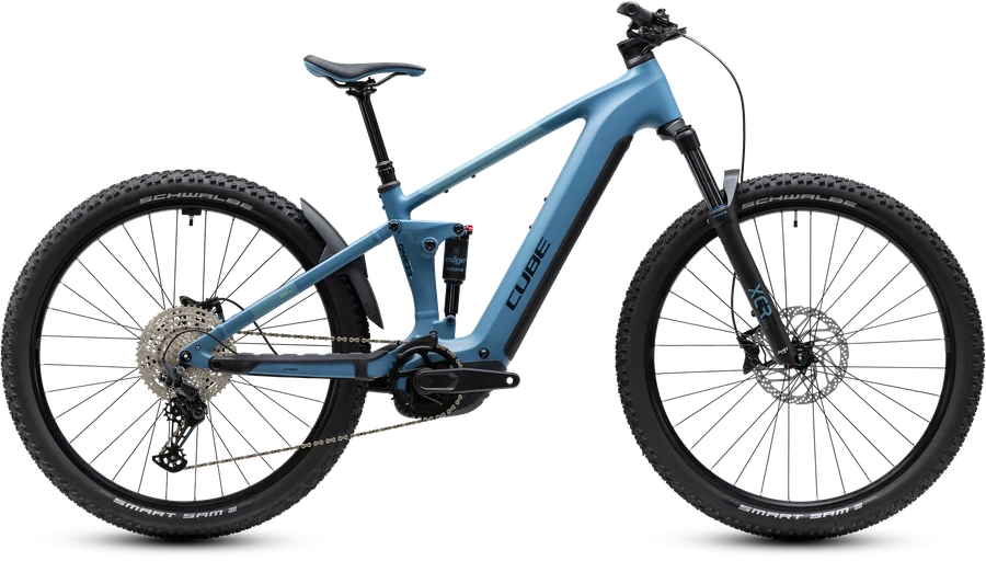 CUBE Stereo Hybrid ONE22 Pro 800 2027 in bluesapphire´n´blue, Seitenansicht
