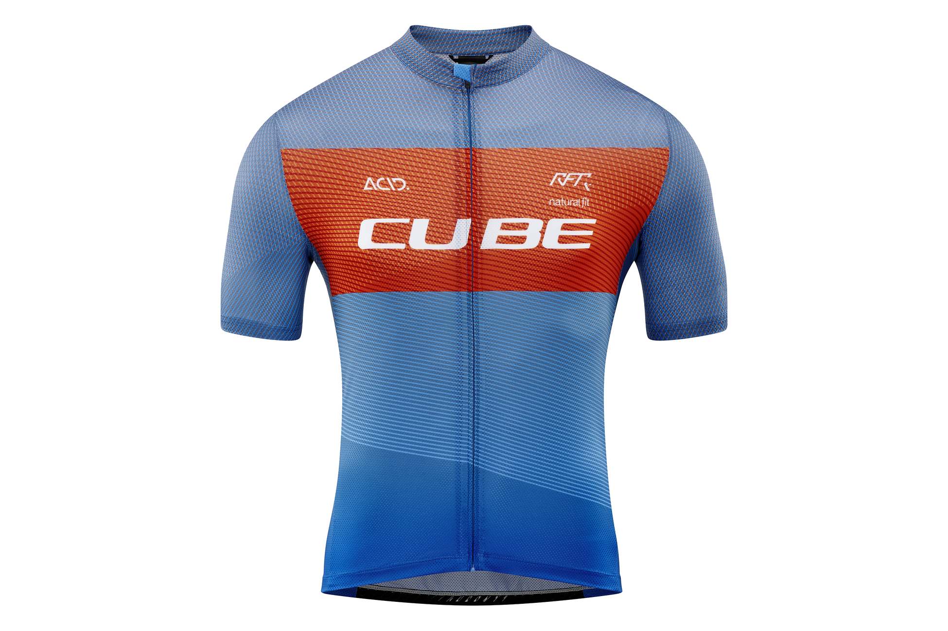 TEAMLINE Trikot CMPT kurzarm blue´n´red´n´grey