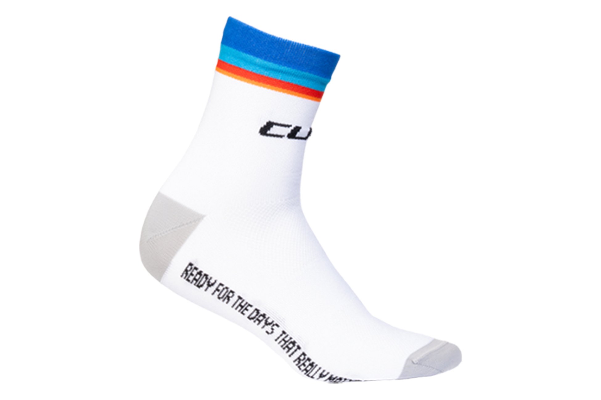 Socke Mid Cut ROAD/XC Teamline white
