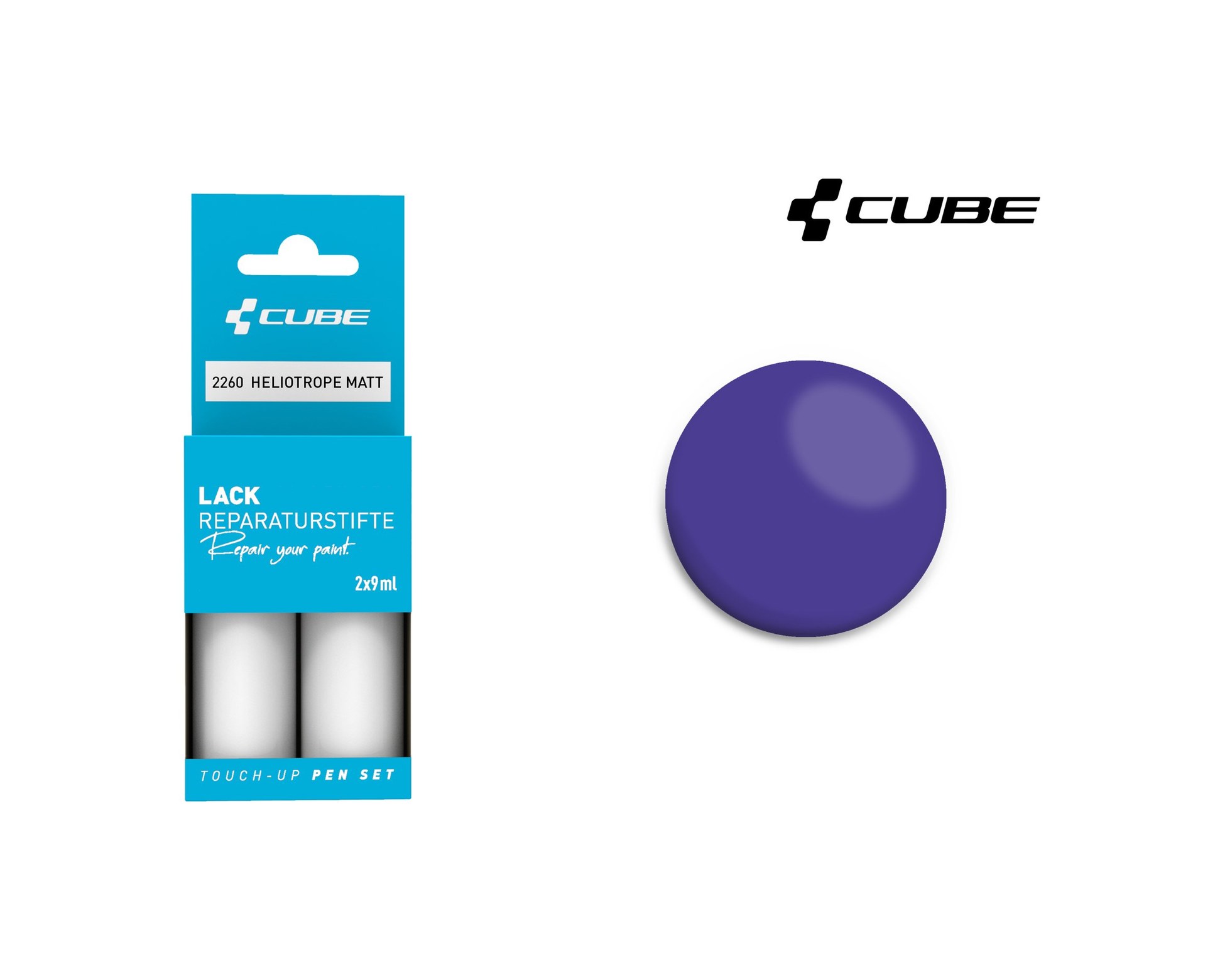 Lackstift Set HELIOTROPE matt 2260