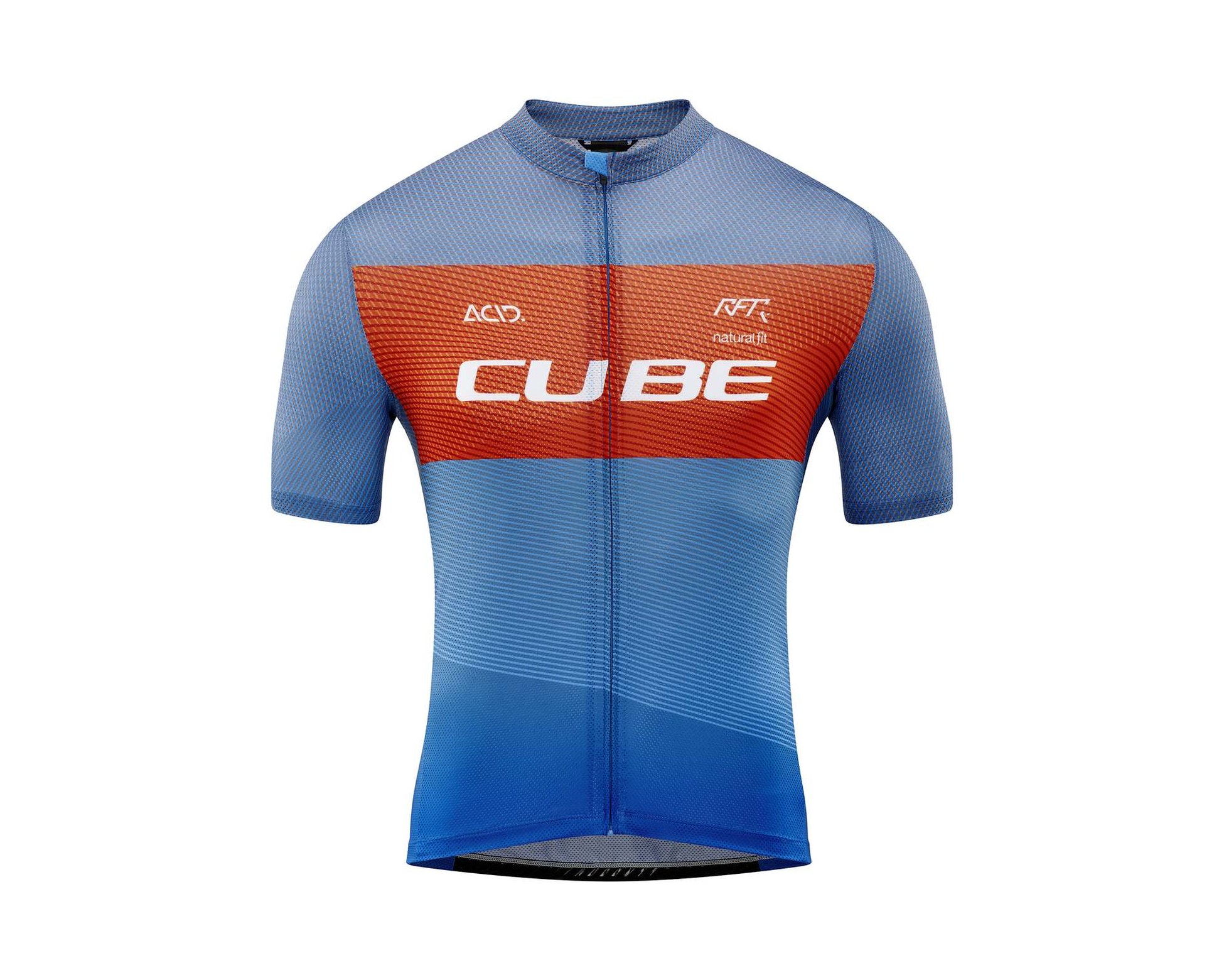 TEAMLINE Trikot CMPT kurzarm blue´n´red´n´grey