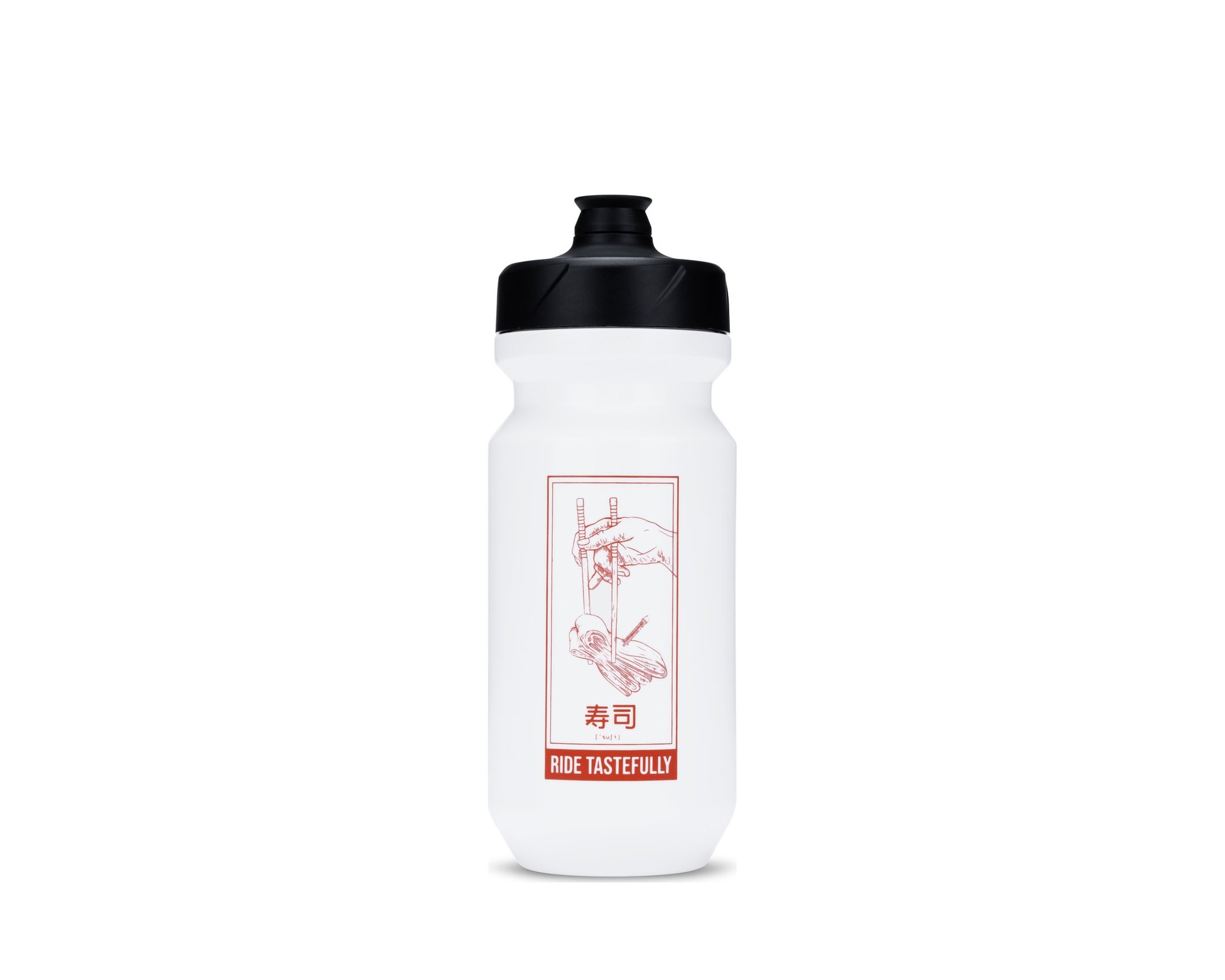 Trinkflasche Flow 500 white´n´red
