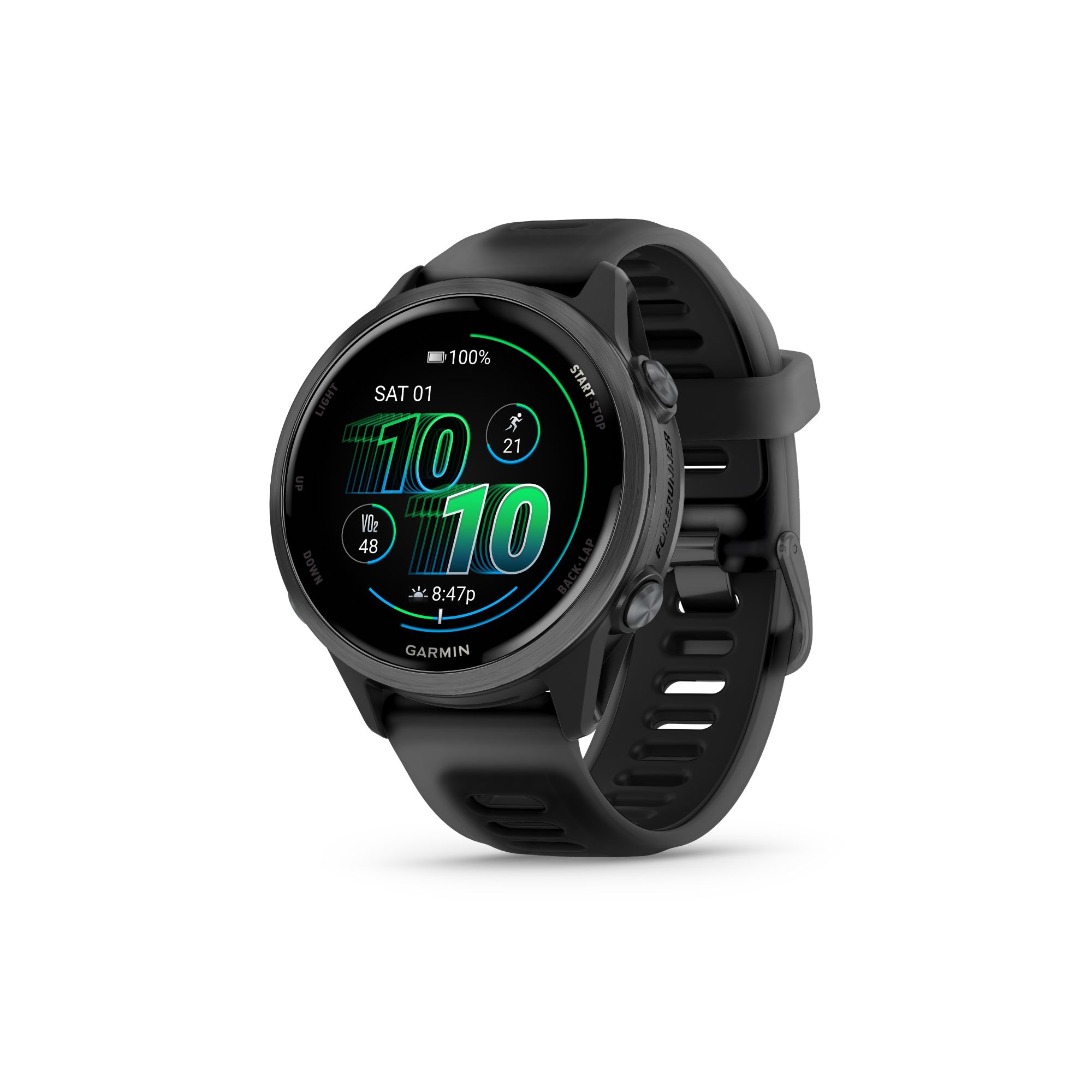 GPS-Sportuhr Forerunner 570 42 mm Schwarz/Schiefergrau