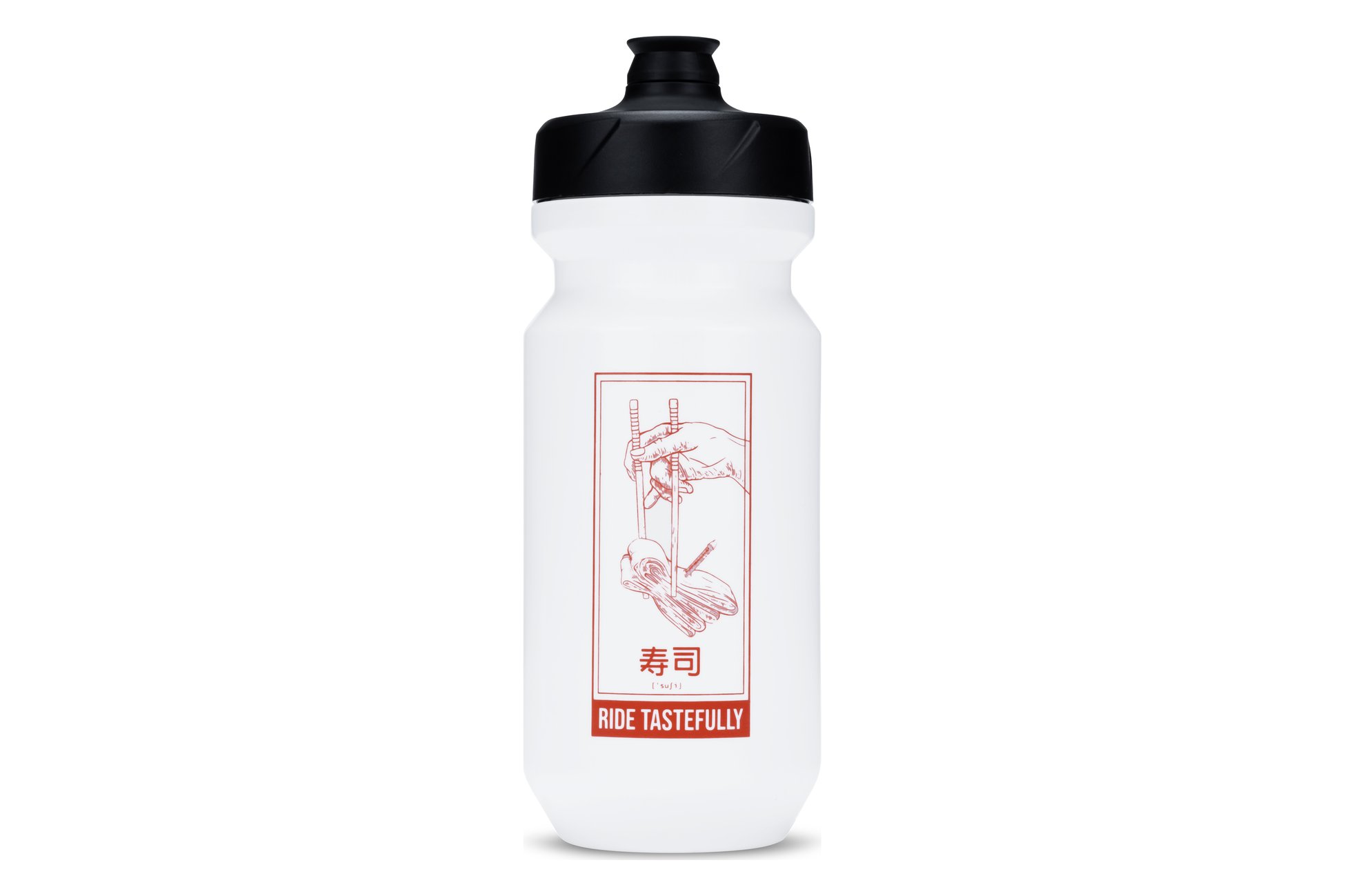 Trinkflasche Flow 500 white´n´red
